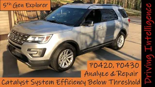 How To Fix P0430 P0420 Ford Explorer Catalyst System Efficiency Below Threshold: Analysis Correction