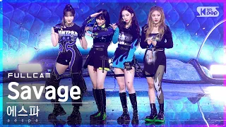 [안방1열 직캠4K] 에스파 'Savage' 풀캠 (aespa Full Cam)│@SBS Inkigayo_2021.10.24.