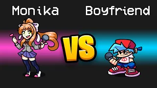 MONIKA vs. BOYFRIEND Imposter Role in Among Us...