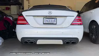 Mercedes S550 W221 Resonators Deleted with S63 Muffler Exhaust