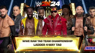 Bloodiest Match in 2K | WWE Tag team Championship Ladder match | WrestleMania 40 WWE 2K24 Simulation