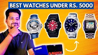 10 BEST Watches under ₹5000 ⚡in INDIA 2023 | Best watches in India for Rs.5000 - Titan, Casio, Timex