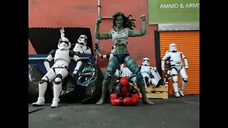 MARVEL LEGENDS She-Hulk vs Stormtroopers - STOP MOTION 😎