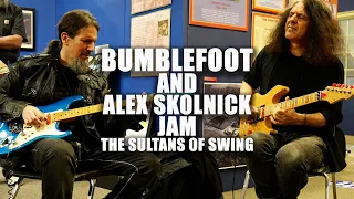 Bumblefoot and Skolnick Jam The Sultans Of Swing On Jason Becker's Guitars!!!