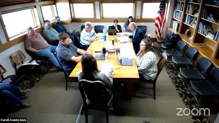 Carroll County Iowa Board of Supervisors Meeting 05/06/2024 09:00 CST