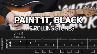 The Rolling Stones - Paint It Black (Guitar lesson with TAB)
