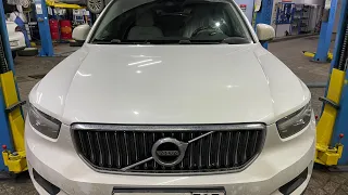 Volvo XC40 Service oil reset/Сброс напоминания прохождения ТО