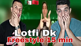 LOTFI DK - FREESTYLE 15 MIN (REACTION)🇲🇦🇩🇿 بدووون توقف🔥🔥