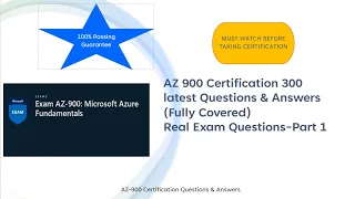 AZ 900 Certification Questions and Answers Part 1(MUST WATCH)