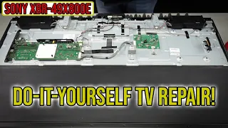 Do-it-yourself TV repair.  (SONY XBR-49X800E)