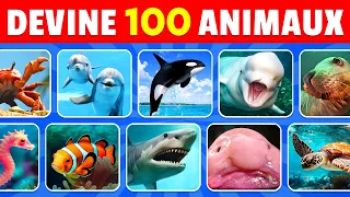 Devine 100 ANIMAUX de la MER en 3 secondes 🐬🐙🐋 | Facile à Impossible