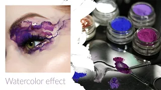 Watercolor Makeup Technique [ Editorial / High-fashion style ]