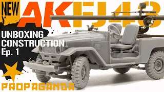 NEW kit, FJ43 from AK. Ep  1. Unboxing and Construction.