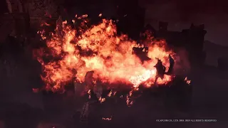 [MHW:I] Fatalis nova seen from the camp