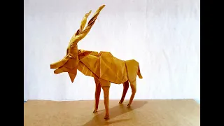 Origami Greater Kudu - Shuki Kato ( Part 1 step 1 - 93 )