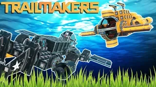 MULTIPLAYER SUBMARINE BATTLE AT SEA! - Trailmakers Gameplay Roleplay - Submarine Building Challenge