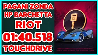 Asphalt 9 - PAGANI ZONDA HP BARCHETTA Car Hunt Riot 01:40.518 Touchdrive Guide