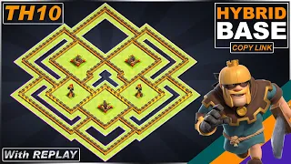 NEW BEST TH10 Base with REPLAY 2021!! Inferno & X-bow Island TH10 base COPY LINK - Clash of Clans