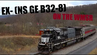 Chasing A EX- (NS GE B32-8) On The (Western Maryland Scenic Railroad)