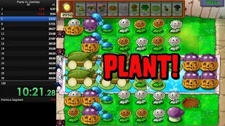 Plants vs. Zombies Speedrun Survival Endless (100 Flags) 2h54m06s