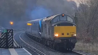 Hellfire noise as clagging 37608 rescues failed Class 68 Nova 3 TPE set