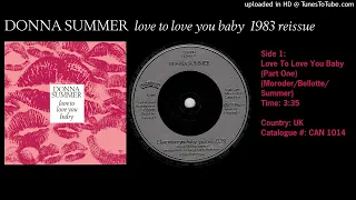 Donna Summer -  Love To Love You Baby 1983 (Part1)