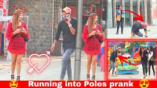 Running into Poles🤣while staring at 😍Girl's  || Epic Reactions ||( deva prank tv)