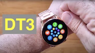 DTNo.1 DT3  IP68 Waterproof Classy Dress Smartwatch with two Bands: Unboxing and 1st Look