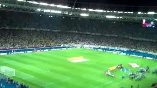 Euro 2012 England in Ukraine. National Anthem Eng v Sweden