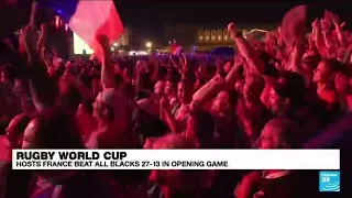 France defeat New Zealand All Blacks in historic Rugby World Cup opener • FRANCE 24 English