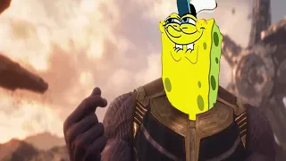 Thanos arrives on Titan, but it's text-to-speech SpongeBob