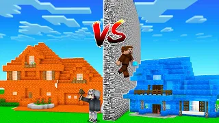 LAV EV VS SU EV YAPI KAPIŞMASI - Minecraft