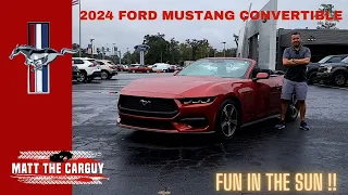 2024 Ford Mustang Convertible Ecoboost review and drive. Is it worth it?