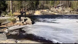 Карелия. Водопад Ахинкоски.