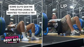 This guy tried and FAILED to lift her 200KG (440lbs) hip thrust | GymTok