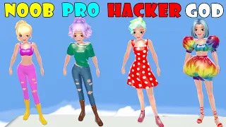 NOOB vs PRO vs HACKER vs GOD - Doll Designer Noel