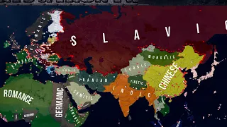 WW2 but Alliances Based on Languages - HOI4 Timelapse
