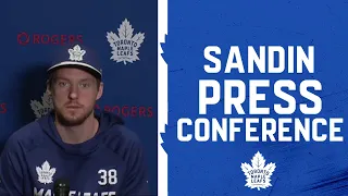 Rasmus Sandin Pre Game | Toronto Maple Leafs vs St. Louis Blues | January 15, 2022