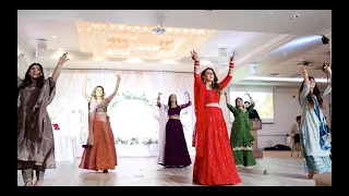 PUNJABI WEDDING RECEPTION DANCE PERFORMANCE | HARNEET & RUPINDER | BRAMPTON CANADA