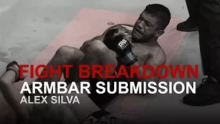 MMA FIGHT BREAKDOWN: BJJ World Champion Alex Silva Armbar Submission! | Evolve University