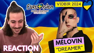 🇺🇦 Reaction MÉLOVIN "Dreamer" Vidbir 2024 (SUBTITLED) Ukraine Eurovision 2024