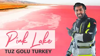 In Search of Mysterious Pink Lake in Turkey Ep. 31 | Tuz Golu | Motorcycle Tour Germany to Pakistan