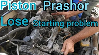 Toyota 2c engine piston prashor lose start problem