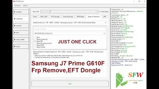 Samsung J7 Prime G610F Frp Remove, EFT Dongle