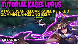 TUTORIAL KABEL LURUS‼️ PEMULA,ATASI SUSAH KELUAR KABEL🔥