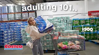 a day in my life OWNING A HOUSE |stocking my fridge, cleaning, gym