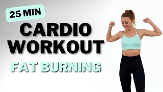 🔥25 Min FAT BURNING CARDIO for WEIGHT LOSS🔥KNEE FRIENDLY🔥NO JUMPING🔥NO REPEATS🔥