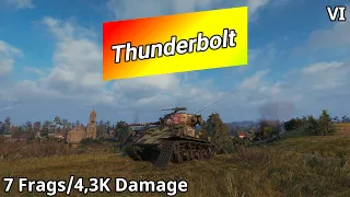 M4A3E8 Thunderbolt VII (7 Frags/4,3K Damage) | World of Tanks