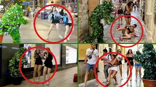 【スロー再生】美女絶叫！世界中の「ブッシュマン」ドッキリまとめ |  Bushman Scare Prank Compilation | Slow Motion HD |