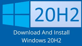 How to update windows 10 to 20H2